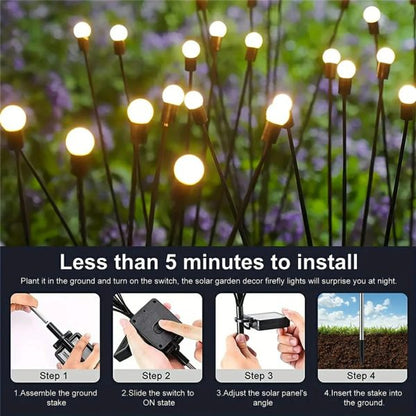 Solar Powered Firefly Light - IPS65 Waterproof