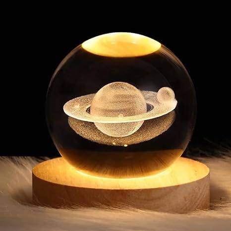 3D Crystal Ball Lamp 🔮