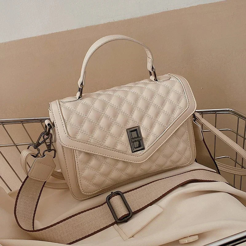 Ivory Luxe Quilted Bag